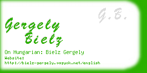 gergely bielz business card